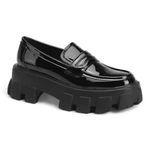 mocassin orthopédique femme noirs compensées