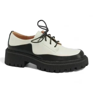 mocassin orthopédique femme en cuir fendu à lacets