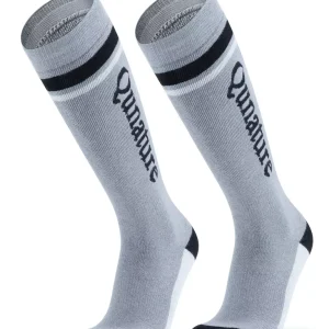 Qunature 1 paire de chaussettes de ski, chaussettes de ski unisexes pour ski, snowboard, sports d'hiver