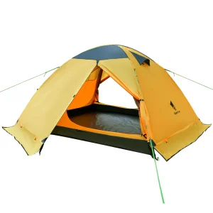 Tente 2 places camping double toit, polyester 210T et sol Oxford 210D