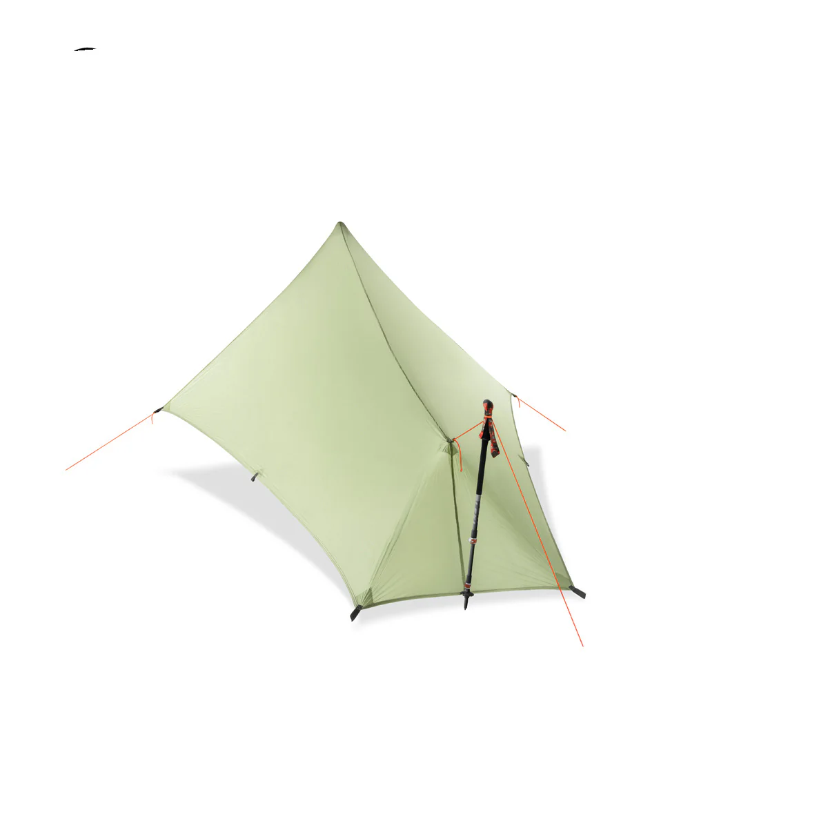 Tarp nylon 1 place imperméable - bâtons, 4 saisons – Image 2