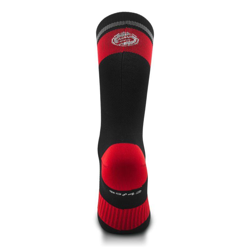 CHAUSSETTES CYCLISME SILASPORT MOZAIK STYLE ROUGE - MI-HAUTES 3168 – Image 3