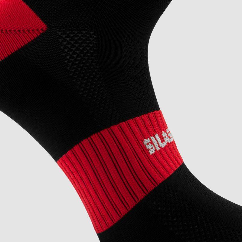 CHAUSSETTES CYCLISME SILASPORT MOZAIK STYLE ROUGE - MI-HAUTES 3168 – Image 5