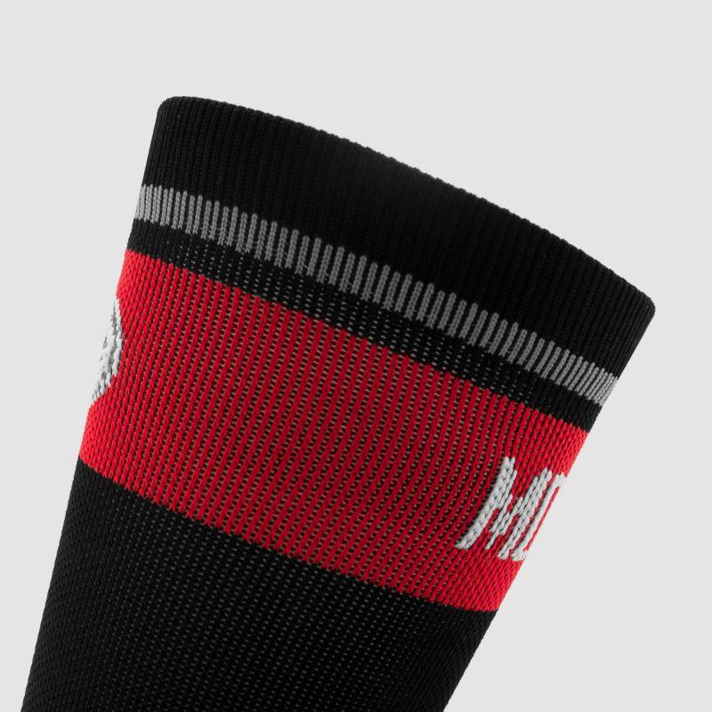CHAUSSETTES CYCLISME SILASPORT MOZAIK STYLE ROUGE - MI-HAUTES 3168 – Image 4
