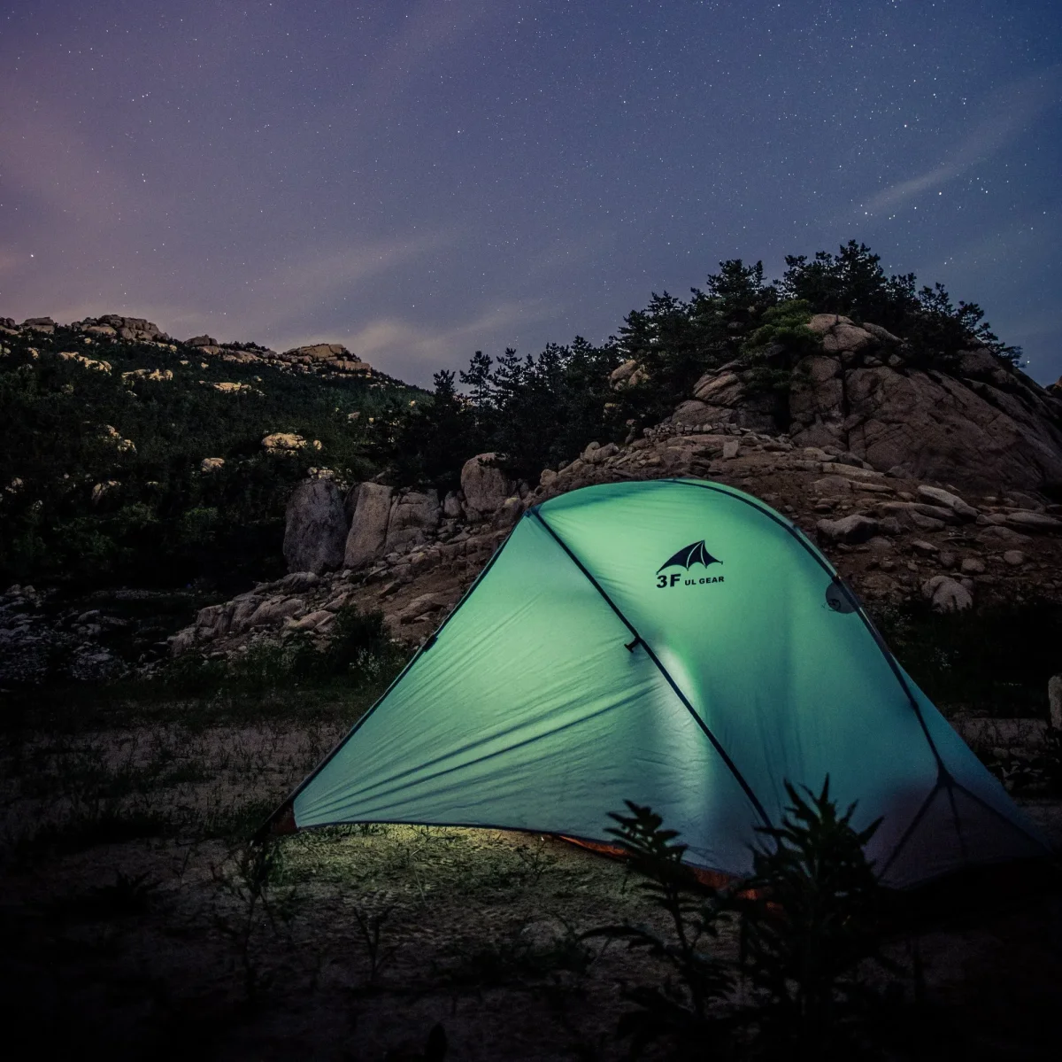 Tente 1 place 3F UL GEAR Cloud2 15D/210T légère 3–4 saisons – Image 4