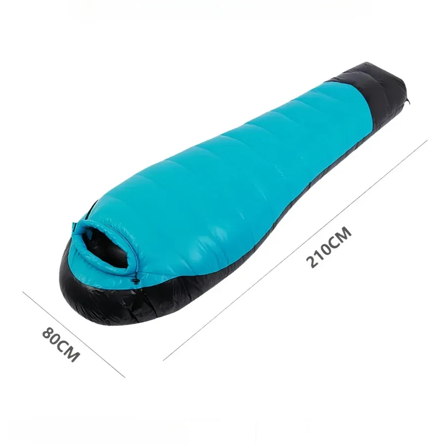 Sac de couchage duvet d’oie 400T 20D momie 0 à −5 °C – Image 3