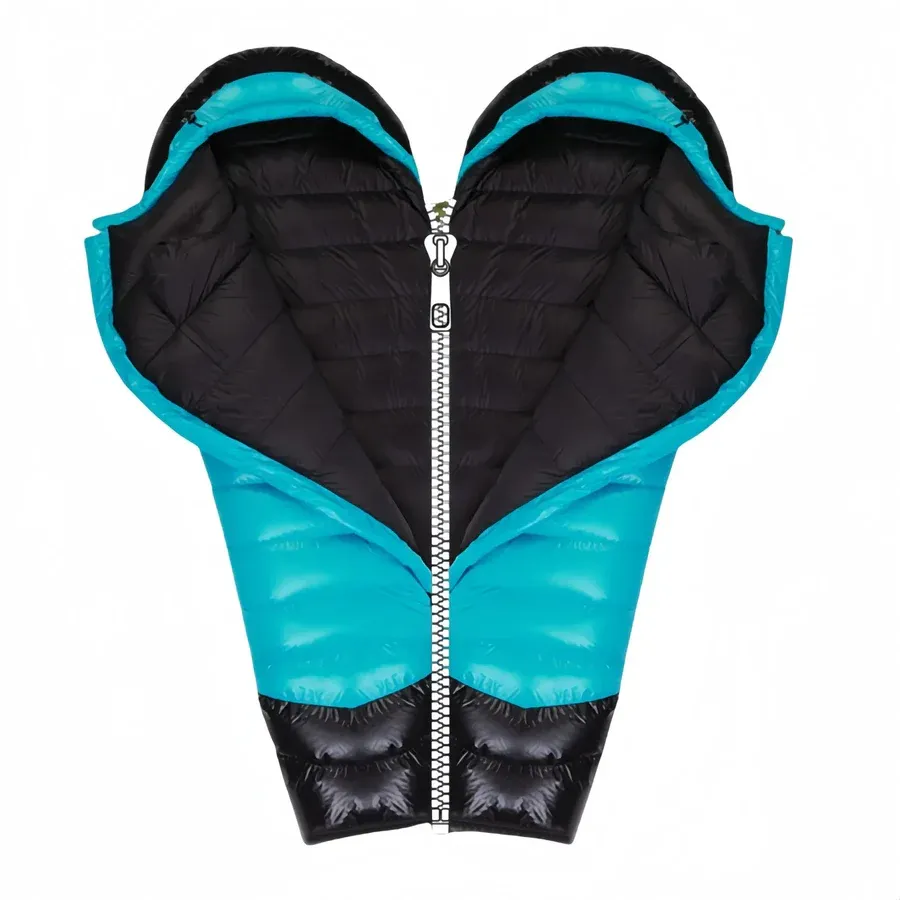 Sac de couchage duvet d’oie 400T 20D momie 0 à −5 °C – Image 4