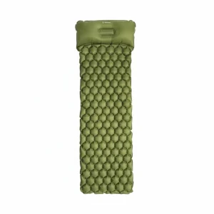Matelas camping gonflable oreiller intégré 190×58×5 cm