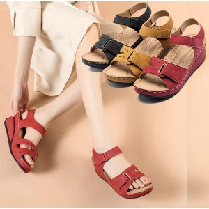 Sandale orthopédique femmes décontractées et compensées