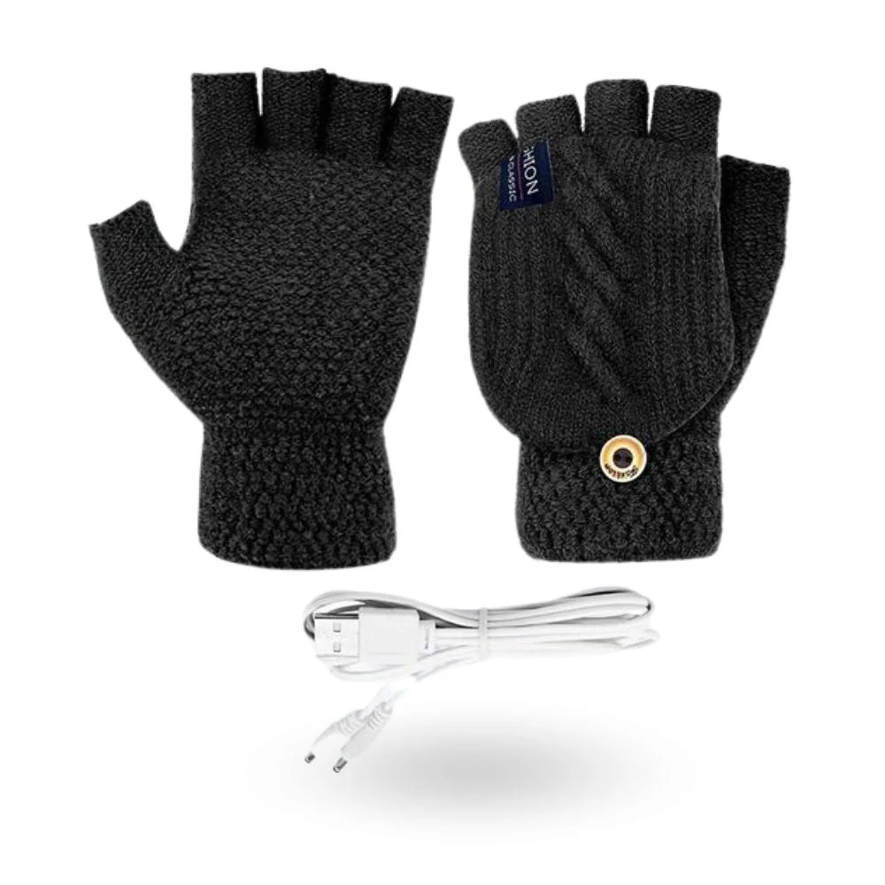 Mitaines Chauffantes Grises – Image 2