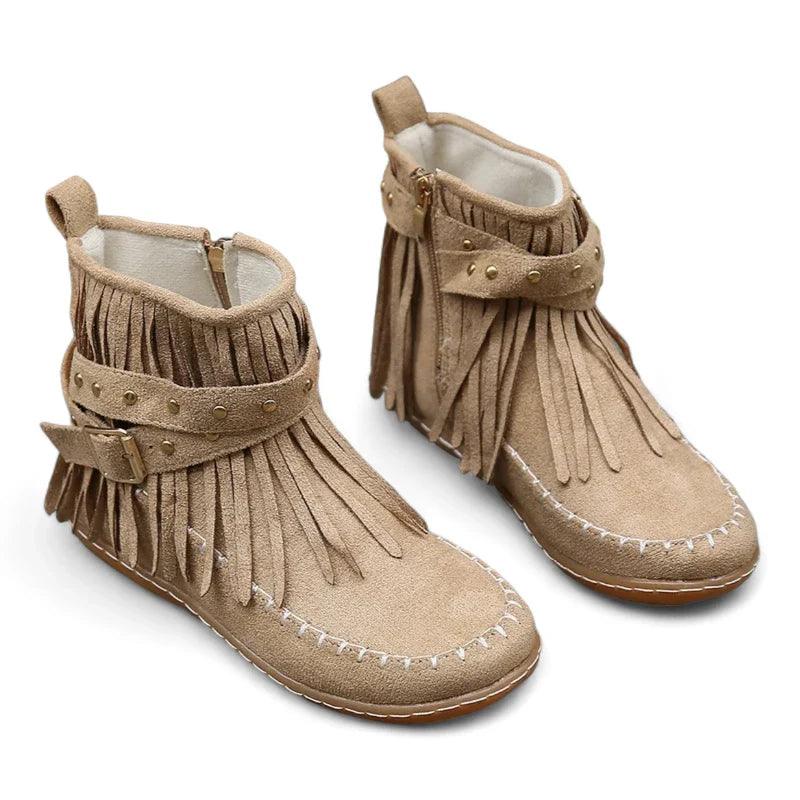 mocassin orthopédique femme montants à franges – Image 5