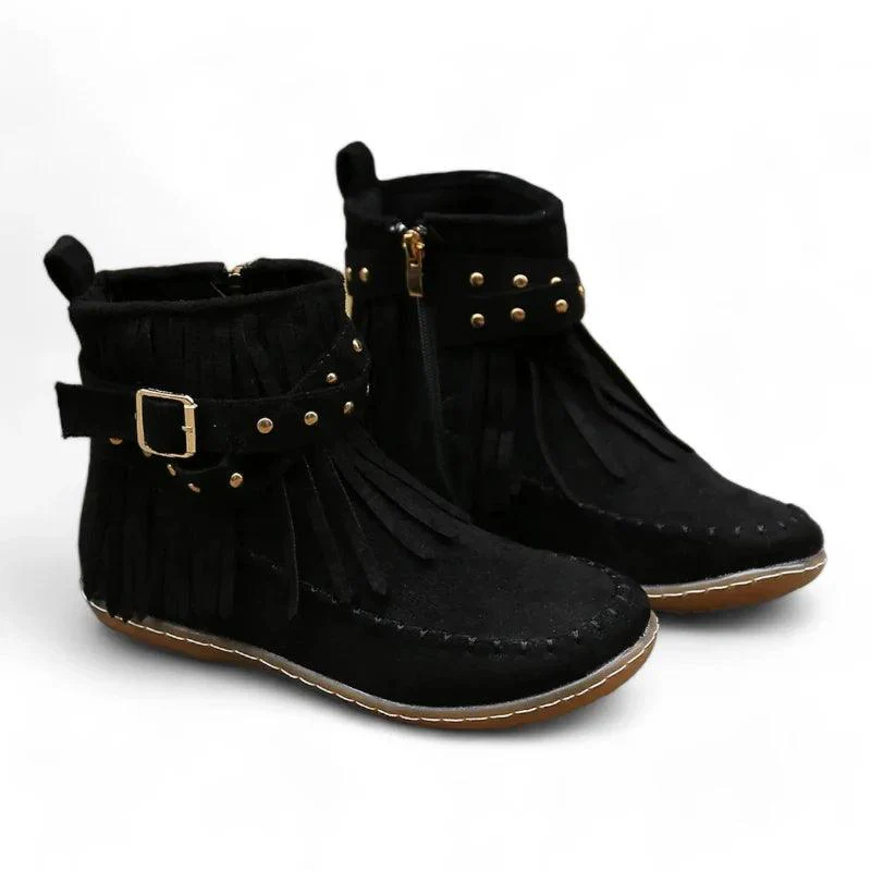 mocassin orthopédique femme montants à franges – Image 7