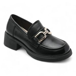 mocassin orthopédique femme à mors en cuir fendu