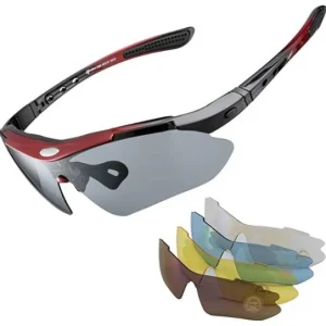 rockbros-10001-sportbrillen-polarisiert-mit-5-wechselglaeser-radbrillen.jpgv1660743400 ROCKBROS 10003 Lunettes de Sport Polarisées avec 5 Verres Interchangeables Noir