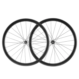 Roues en carbone 700C, axe traversant de 38 mm pour freins à disque, pour vélo de route ROCKBROS