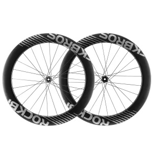 Roues en carbone 700C, axe traversant de 65 mm pour freins à disque, pour vélo de route ROCKBROS