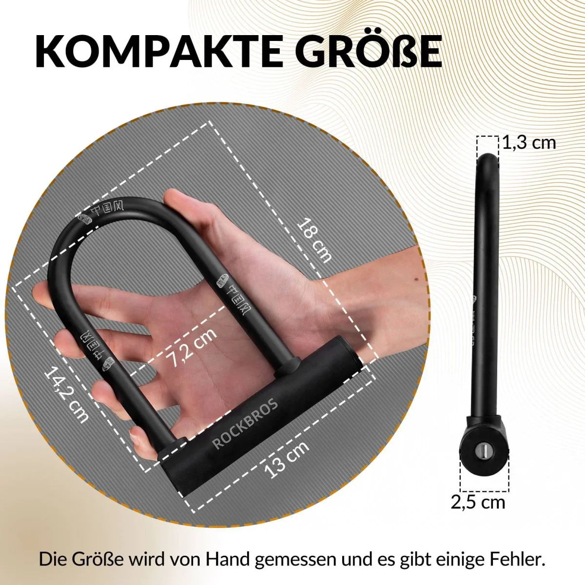 Antivol de vélo en U haute sécurité étanche ROCKBROS – Image 5