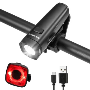 Ensemble d'éclairage pour vélo, comprenant un feu arrière et un feu avant, ROCKBROS