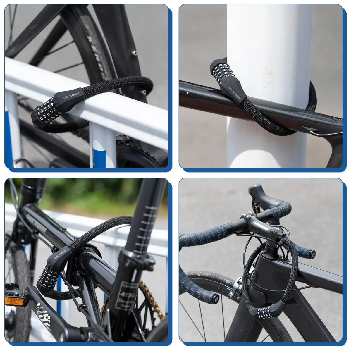 Antivol de vélo à combinaison 5 chiffres ROCKBROS – Image 7