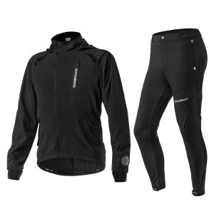 Ensemble veste et pantalon softshell respirant pour homme, idéal pour le cyclisme, ROCKBROS