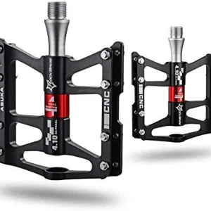 ROCKBROS Pédales VTT Asuka rouge