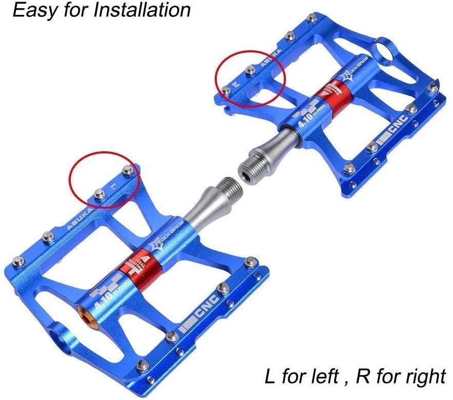 ROCKBROS Pédales VTT Asuka rouge – Image 4