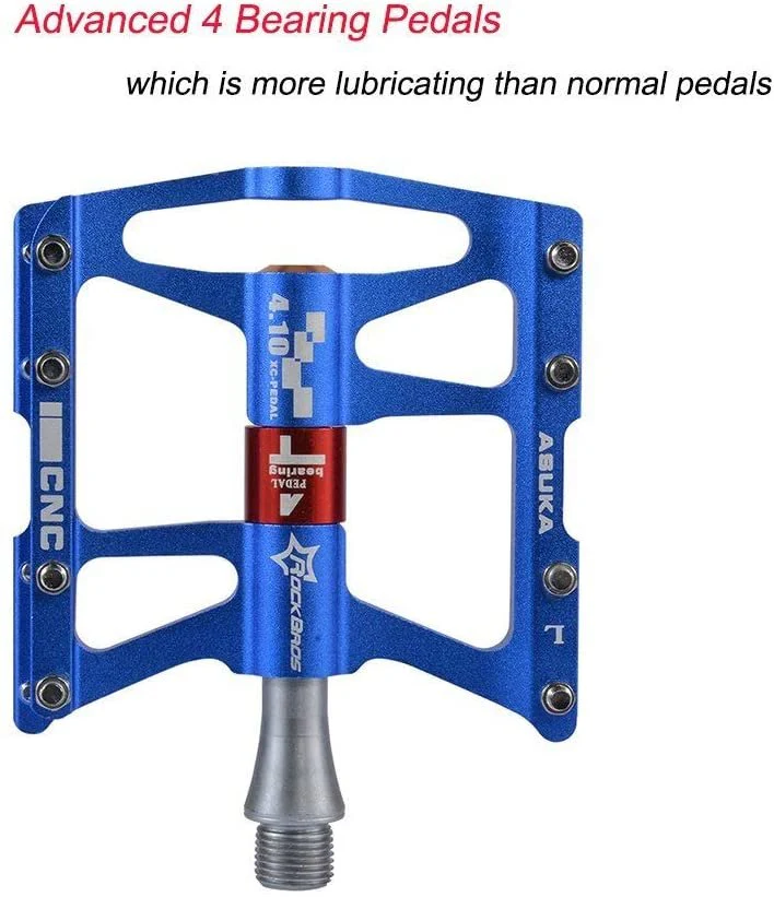 ROCKBROS Pédales VTT Asuka rouge – Image 5