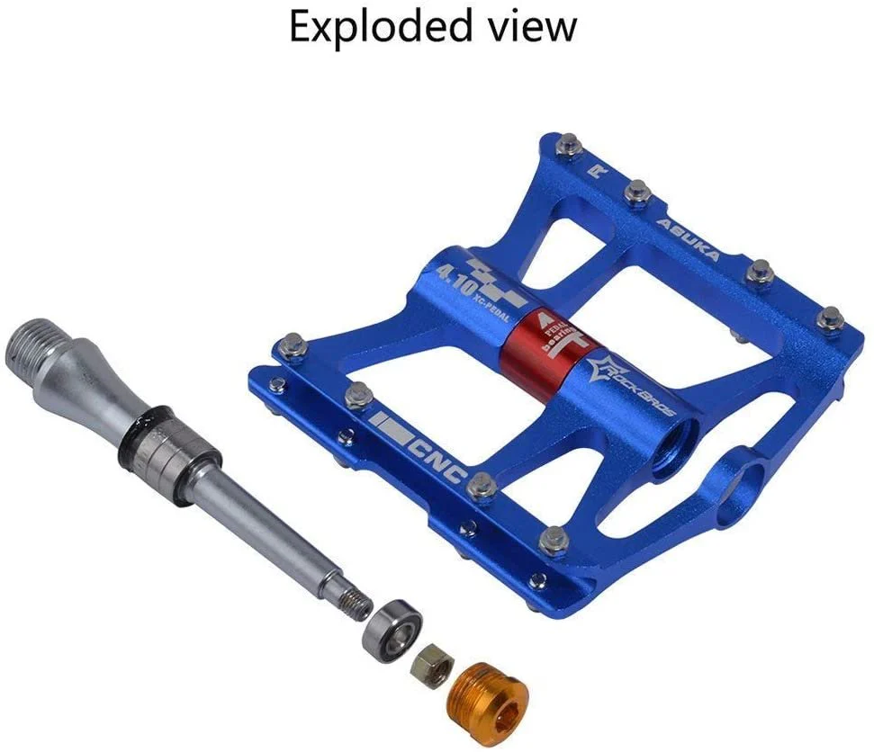 ROCKBROS Pédales VTT Asuka rouge – Image 6