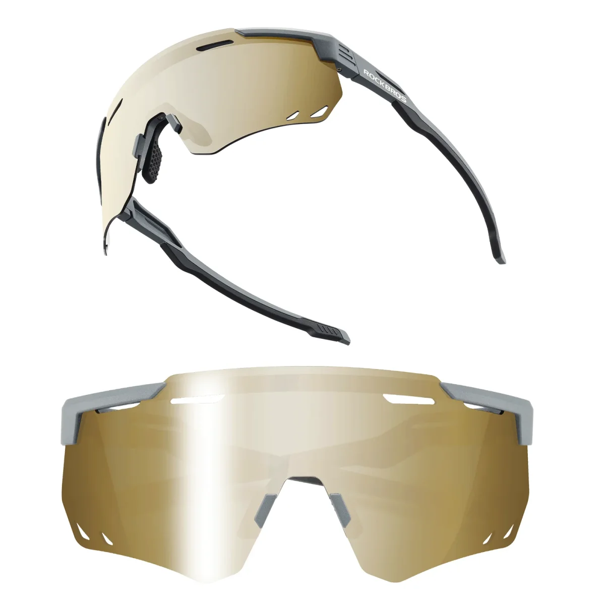 Lunettes de cyclisme ultralégères, lunettes de soleil polarisées avec protection UV400, ROCKBROS – Image 7