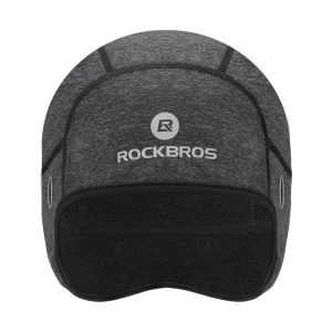 Casquette de cyclisme d'hiver, casquette coupe-vent avec ouvertures pour lunettes, ROCKBROS