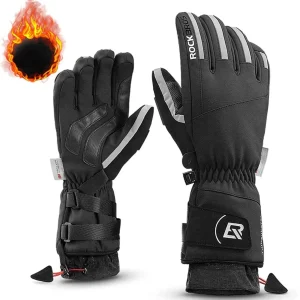 Gants de cyclisme d'hiver pour homme, coupe-vent, tailles M à 2XL, ROCKBROS