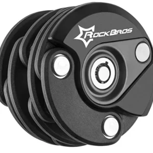 ROCKBROS WL798BK Antivol Mini Antivol Pliable Antivols Vélo Pliant Noir