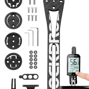 ROCKBROS ordinateur de vélo support GPS adaptateur d'éclairage de vélo GoPro fibre de carbone