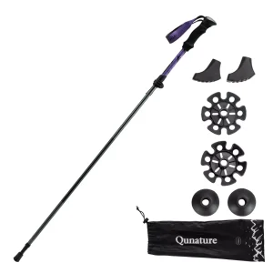 Qunature bâtons de randonnée bâtons de randonnée 7075 aluminium 130cm